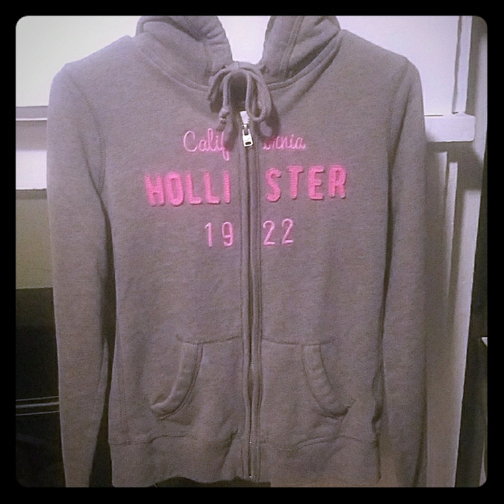Hollister zip up hoodie